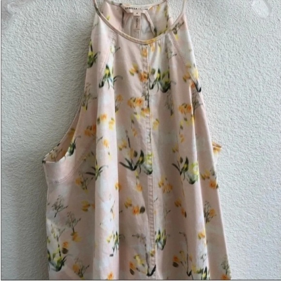 Rebecca Taylor Ballet Combo Floral Tiered Ruffle Mini Dress - Picture 4 of 6